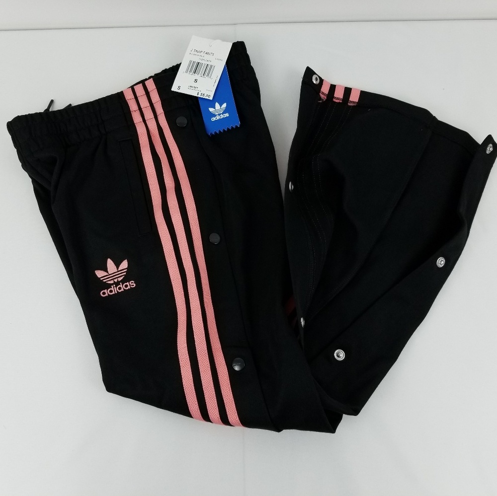 Adidas Originals Girls Snap Track Pants - Picture 2 of 5